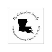 Staat Louisiana retouradres rubberstempel (Afrduk)