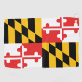 Staat Maryland Flag Golf Towel Golfhanddoek (Horizontaal)