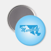 Staat Maryland Magnet (Voorkant / Achterkant)