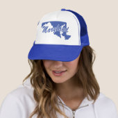 Staat maryland Shape Trucker Hat Pet (In situ)