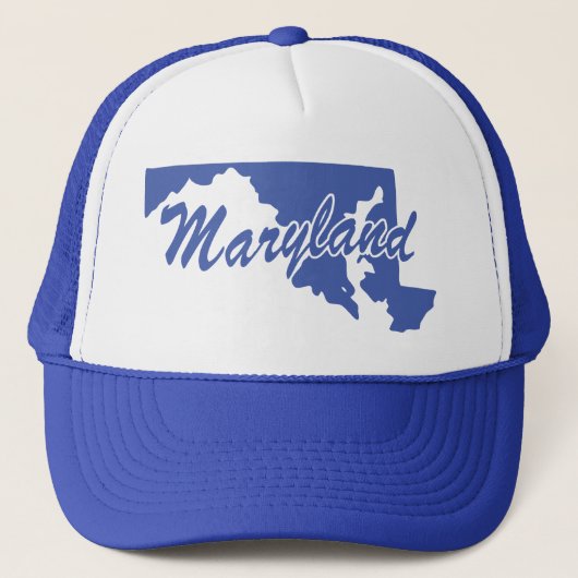 Staat maryland Shape Trucker Hat Pet (Voorkant)