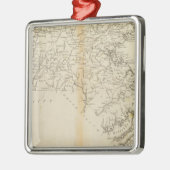 Staat Massachusetts 2 Metalen Ornament (Links)