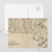 Staat Massachusetts 3 Briefkaart (Voorkant / Achterkant)