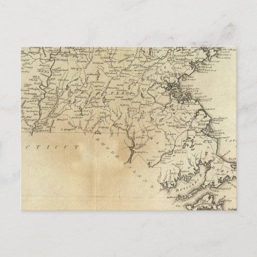 Staat Massachusetts Briefkaart (Voorkant)
