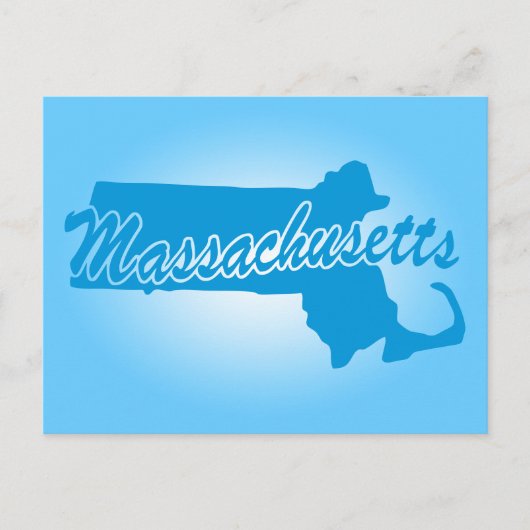 Staat Massachusetts Briefkaart (Voorkant)