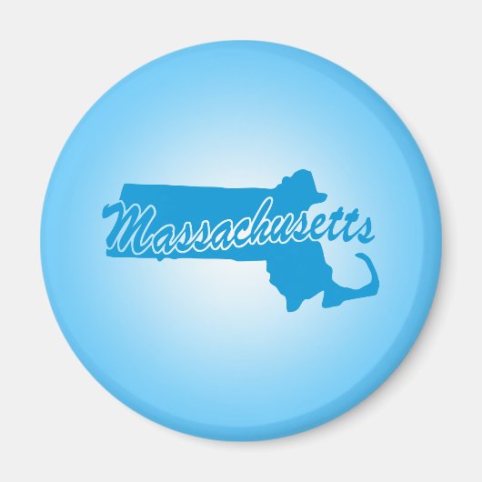 Staat Massachusetts Magnet (Voorkant)