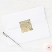 Staat Massachusetts Vierkante Sticker (Envelop)