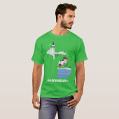 Staat Michigan 1 T-shirt (Voorkant volledig)