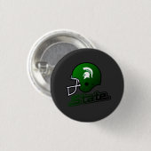 Staat Michigan Green Black Ronde Button 3,2 Cm (Voorkant /achterkant)