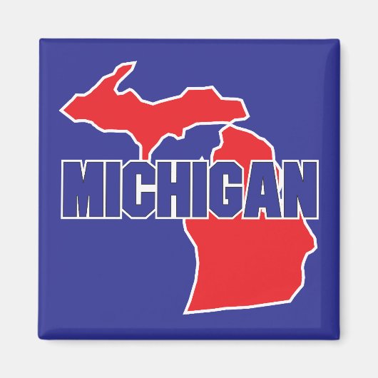 Staat Michigan Magneet (Voorkant)