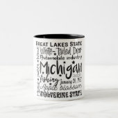 Staat/Michigan Tweekleurige Koffiemok (Center)