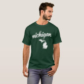 Staat Michigan wit T-shirt (Voorkant volledig)
