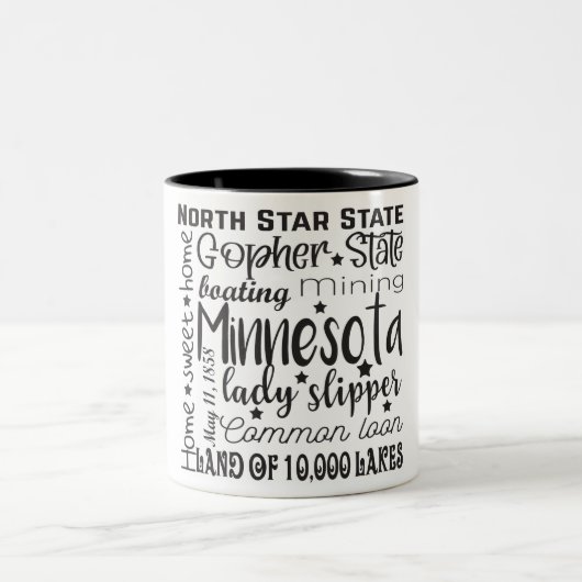 Staat/Minnesota Tweekleurige Koffiemok (Center)