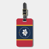 Staat Mississippi Bagagelabel (Voorkant verticaal)