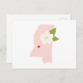 Staat Mississippi Briefkaart (Voorkant / Achterkant)