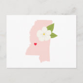 Staat Mississippi Briefkaart (Voorkant)