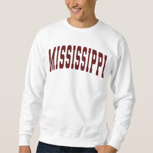 Staat Mississippi  College Style Trui (Voorkant)