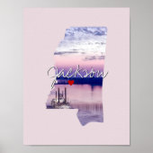 Staat Mississippi Foto invoegen en naam stad Poster (Voorkant)