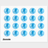 Staat Mississippi Ronde Sticker (Vel)