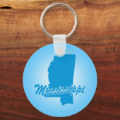 Staat Mississippi Sleutelhanger (Voorkant)