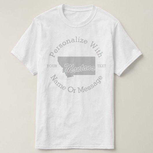 Staat Montana PERSONALIZED T-shirt (Design voorkant)