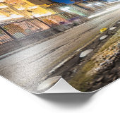 Staat Morelia Michoacan bij nacht Foto Afdruk (Hoek)