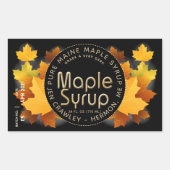 Staat Naam en Suikermaker (Partij en Datum) Rectan Rechthoekige Sticker (Voorkant)