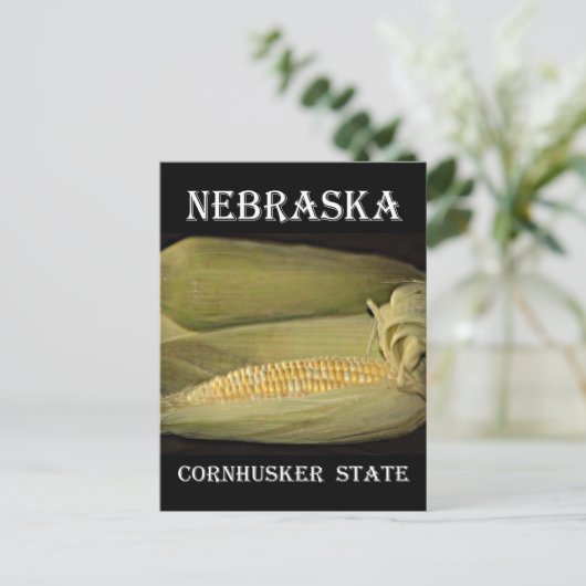 Staat Nebraska Cornhusker Briefkaart (Staand voorkant)