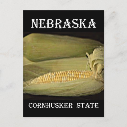 Staat Nebraska Cornhusker Briefkaart (Voorkant)