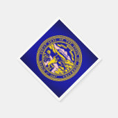 Staat Nebraska Flag Paper Party Napkins Servet (Hoek)