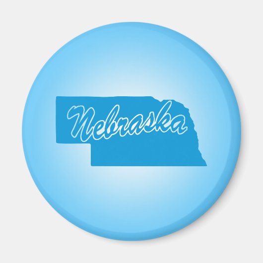 Staat Nebraska Magnet (Voorkant)