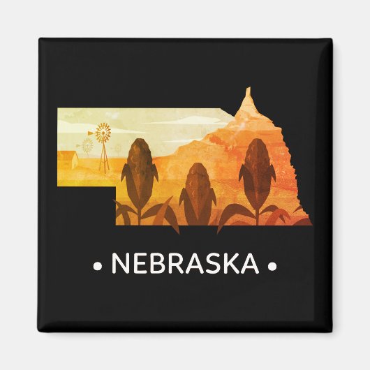  staat Nebraska Magnet (Voorkant)