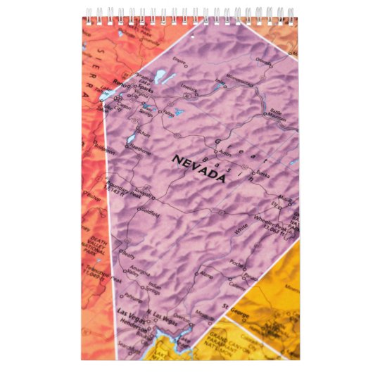Staat Nevada Collectie Wall Calendar Kalender (Hoes)