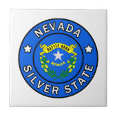 Staat Nevada Silver Tegeltje (Voorkant)