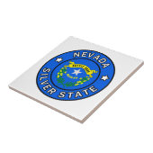 Staat Nevada Silver Tegeltje (Zijkant)