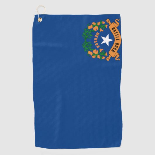 Staat Neveda Flag Golf Towel Golfhanddoek (Voorkant)