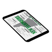 Staat New Hampshire Magneet (Rechterzijde)