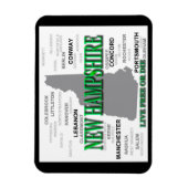 Staat New Hampshire Magneet (Verticaal)
