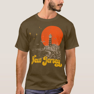 staat New Jersey midden eeuw in nood T-shirt