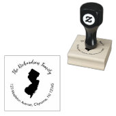 Staat New Jersey retouradres rubberstempel (Gestempeld)