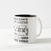 Staat/New Jersey Tweekleurige Koffiemok (Voorkant rechts)