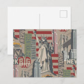 Staat New York Briefkaart (Voorkant / Achterkant)