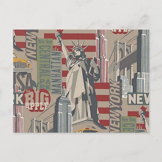 Staat New York Briefkaart (Voorkant)