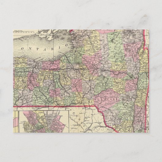 Staat New York Briefkaart (Voorkant)