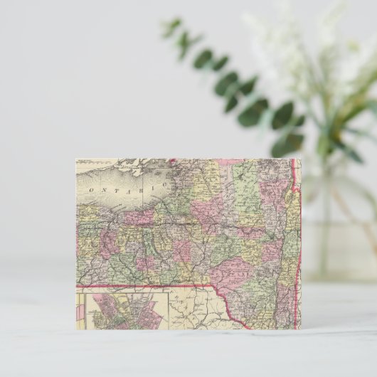 Staat New York Briefkaart (Staand voorkant)