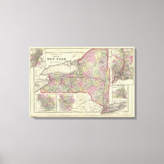 Staat New York Canvas Afdruk (Voorkant)