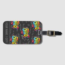 Staat Ohio Buckeyes Ohio graffiti Bagagelabel