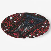 Staat Ohio Buckeyes Paper Borden 9" Papieren Bordje (Gekanteld)