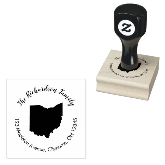 Staat Ohio retouradres rubberstempel (Gestempeld)