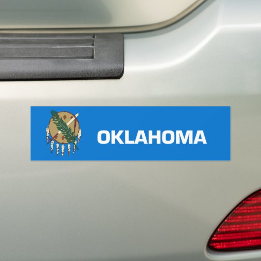 Staat Oklahoma Bumpersticker (Op auto)